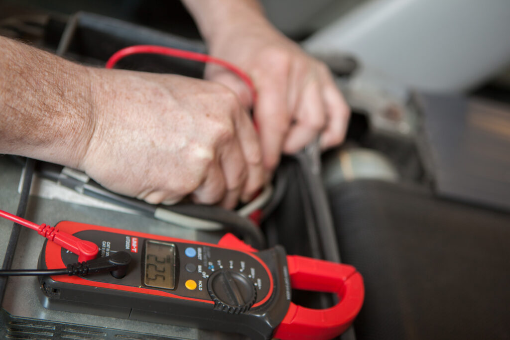 Tech treadmill testing multimeter